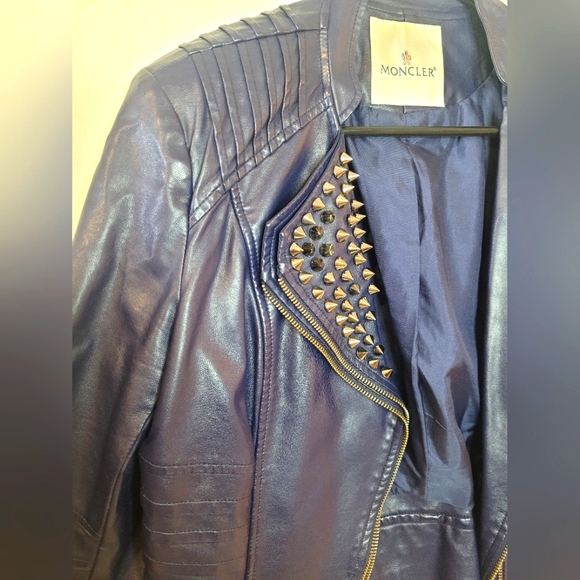 Moncler Stud leather jacket - Picture 4 of 4